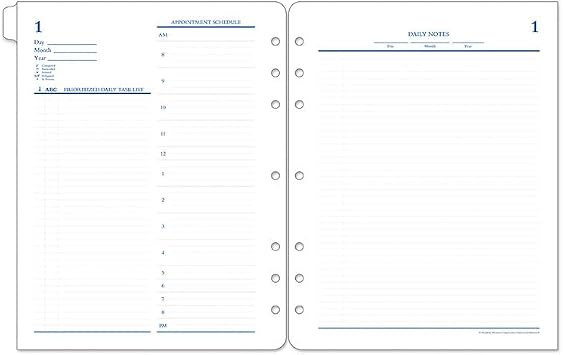 FranklinCovey - 31-Day Undated Planner | Two Pages Per Day - Ring-Bound Monarch