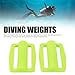 Lightweight and Robust Diving Weight Block, Quick Release Buckle Features,Suitable for Various Underwater Activities, Ideal for Freediving, Diving, Spearfishing, (Fluorescent