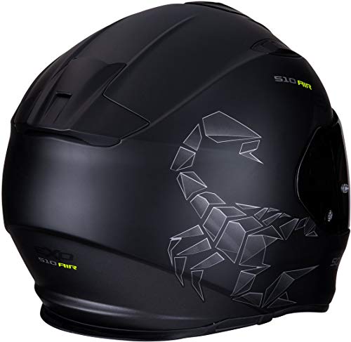 Scorpion EXO-510 AIR PIQUE Matt Black-Silver L