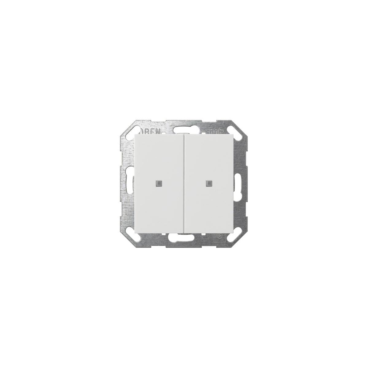 Taster Wippe 2f OneKNX Gira 517303 System 55 double commande blanche