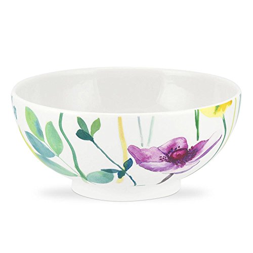 Portmeirion Water Garden Cereal Bowl, Set of 4, Multi-Colour