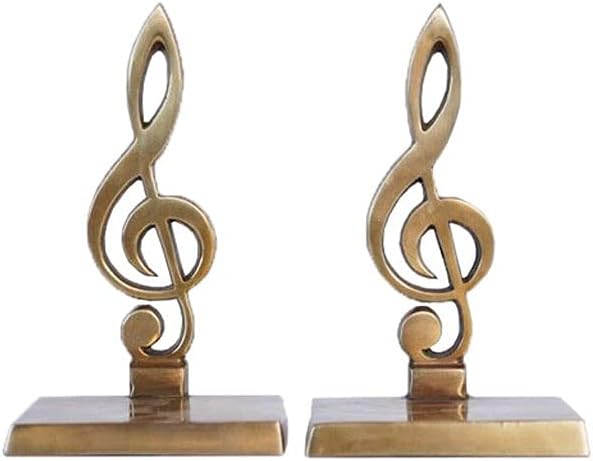 Ornament Desktop Home Furnishing Desktop Decoration European Simple Music Note Brass Bookend Room Decoration Crafts Desktop Ornaments