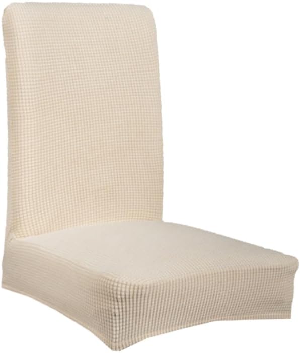 Amosfun 6pcs Dining Chair Covers Elastic Seat Covers Polyester Chair Protectors Full Back Seat Washable for Home