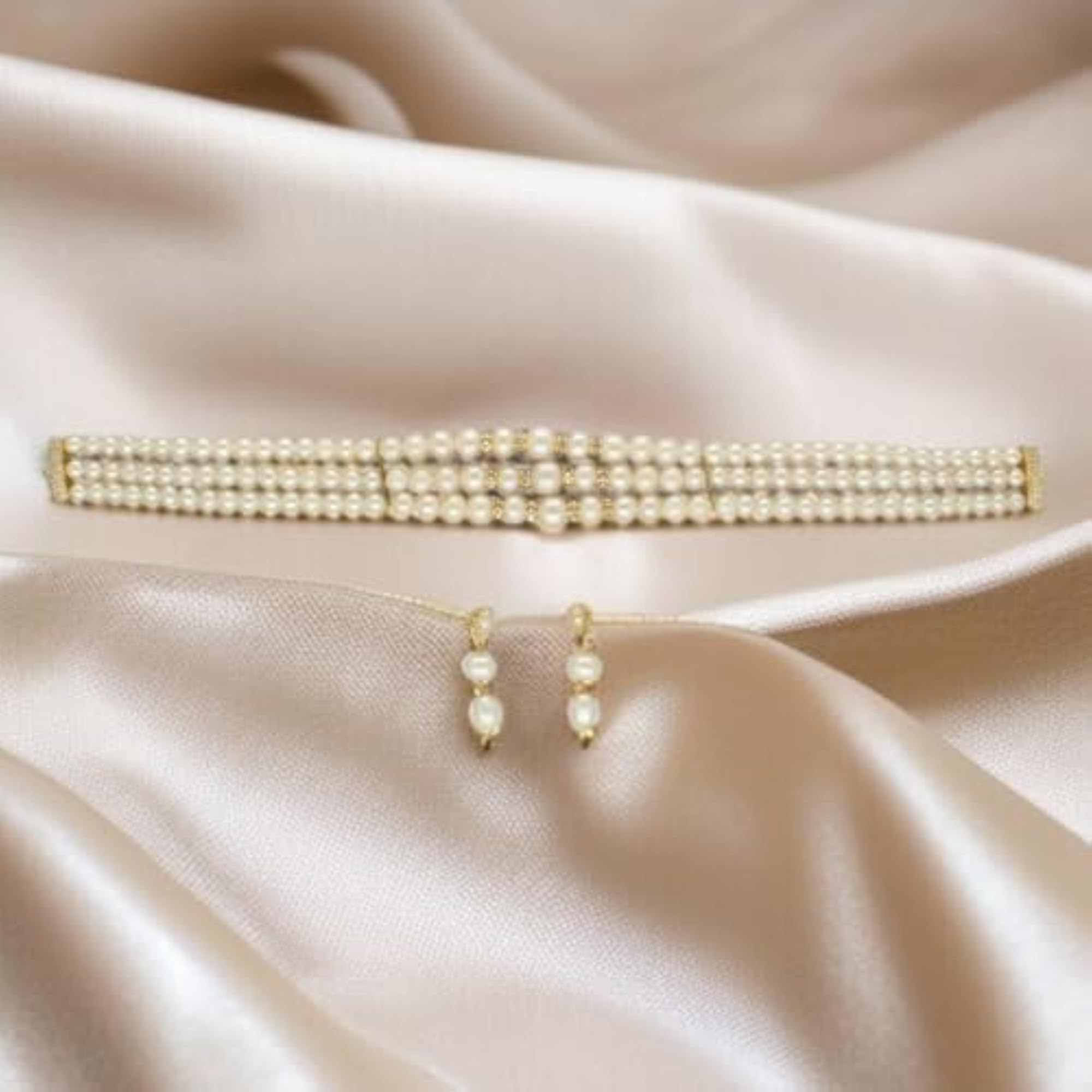 Tara Pearl Choker Set with Certificate of Authenticity