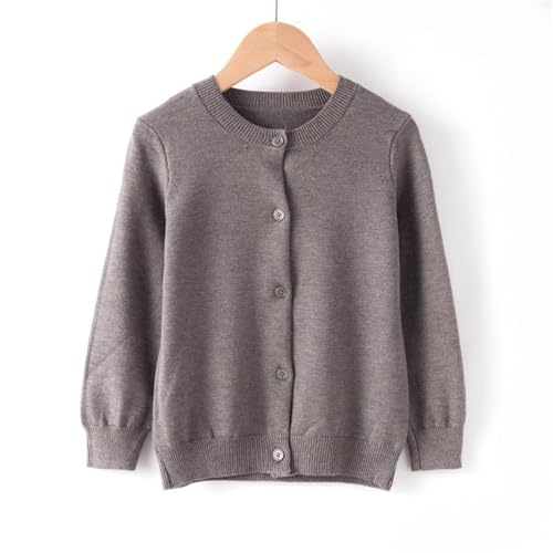 Boys Girls Cardigan Knit Sweater Toddler Kids Uniform Cute School Cable Cardigans Lightweight Sweaters Fall Winter2