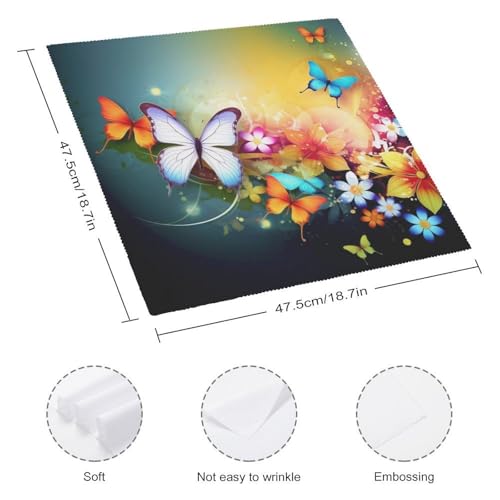 Servilletas de Tela con Mariposas - Set 4 Piezas miniatura 2