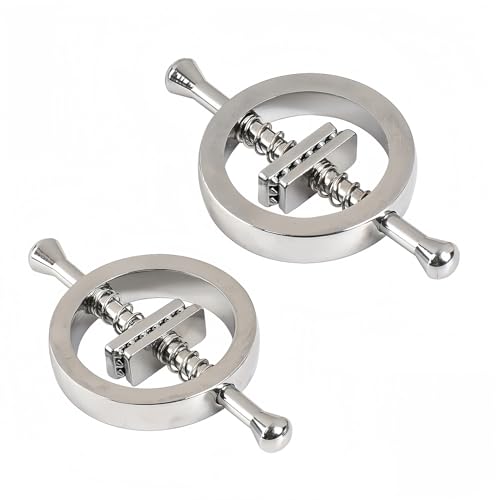 Orirya 乳首 クリップ ニップルクランプ 亜鉛合金製 スプリングクリップ smグッズ 大人のおもちゃ女性用 クリ 乳首攻め アダルトグッズ 女性用 男性用 ニップルリング 乳首開発 乳首責め smプレイ ニップルクリップ 男女兼用 乳枷 乳首クランプ 2個セット - 画像1