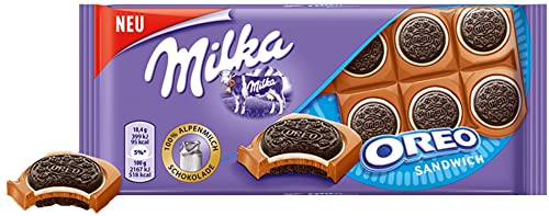 Chocolate Milka Oreo Sandwich 92 gr Importado