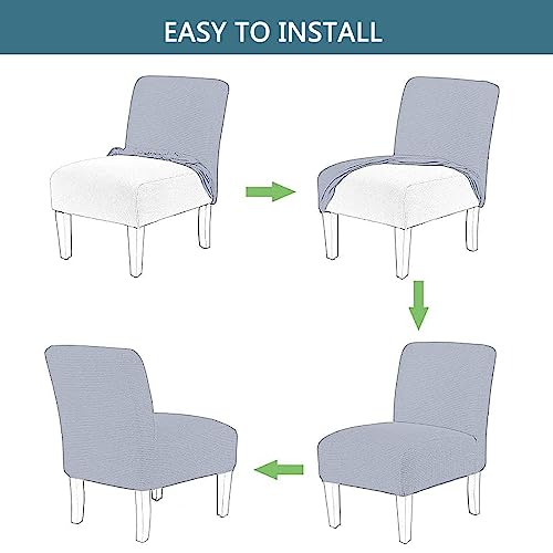 Funda de terciopelo para sillas sin brazos protector de muebles salon naranja 6