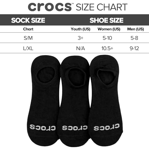 Crocs No Show Socks for Men and Women 3 Pairs Low Cut Seamless Toe Casual Sock4