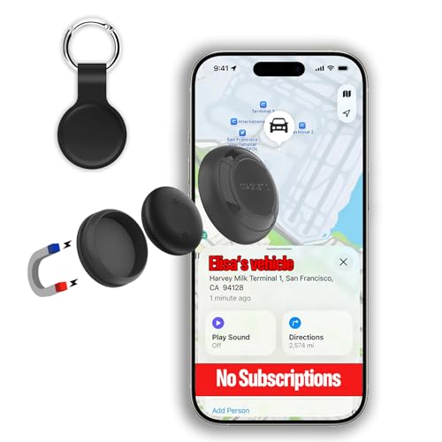 Image of Magnetic Hidden GPS Tracker for Vehicles - 365 Days Battery Life, No Subscription, Car Tracker Device Hidden (iOS Tracker)