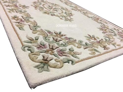 Image of 5x8 Ft Wool Floor Rug - Premium Handcrafted Woolen Tufted Carpet for Home & Office Use
