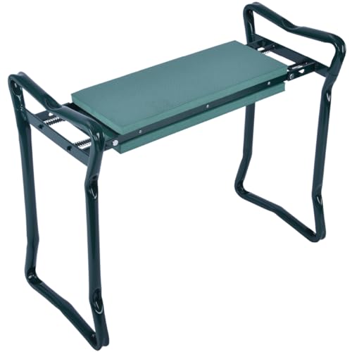 WERKA PRO, Banc de Jardinage Pliable et Confortable, idéal pour Le Jardinage en Position Assise ou agenouillée, Robuste avec revêtement en Mousse EVA, Dimensions 58 x...