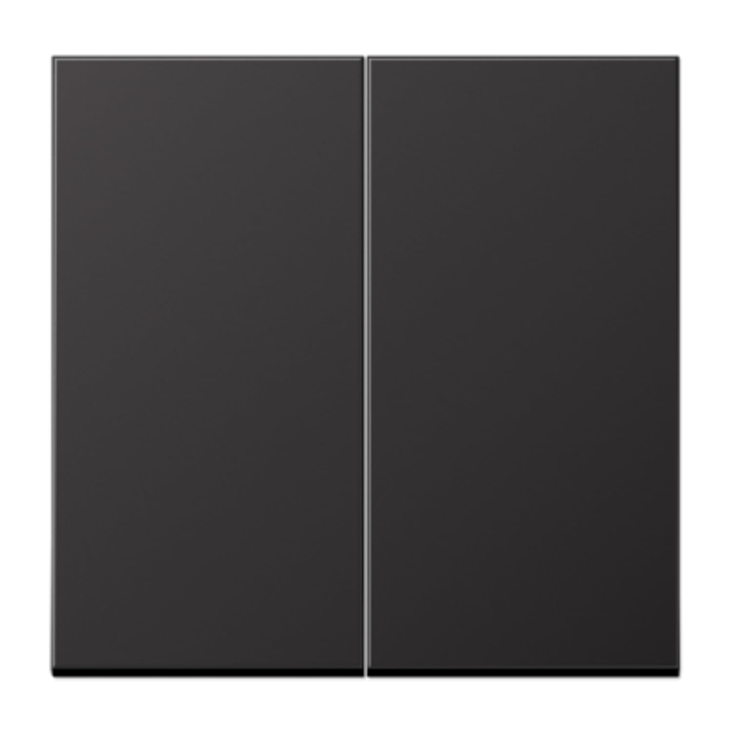 Touche poussoir double LS dark JUNG AL102D contre traces de doigts interrupteur