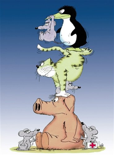 Preisvergleich Produktbild Schmidt Spiele - Uli Stein, Tierische Pyramide, 1000 Teile Puzzle