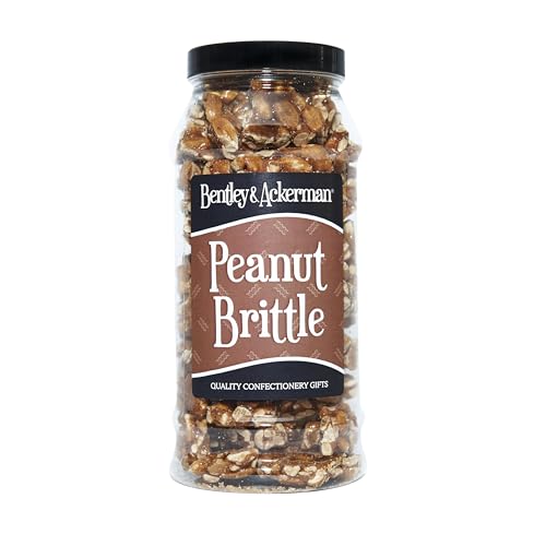 Peanut Brittle - Original Roasted Peanuts In Caramel, Peanut Brittle Sweets Gift Jar by Bentley & Ackerman Sweet Shop.