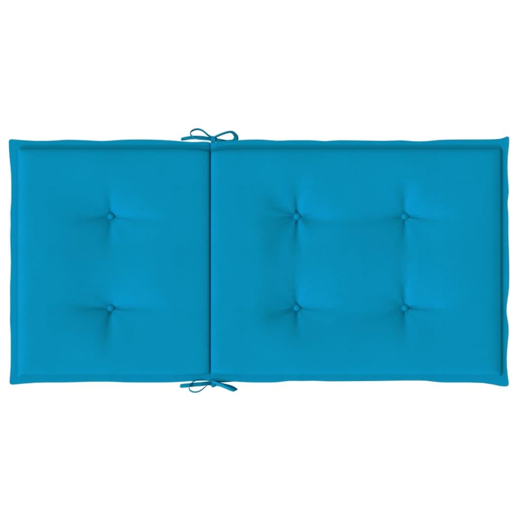 vidaXL Poduszki ogrodowe 6 sztuk Niebieski 100x50x3 cm