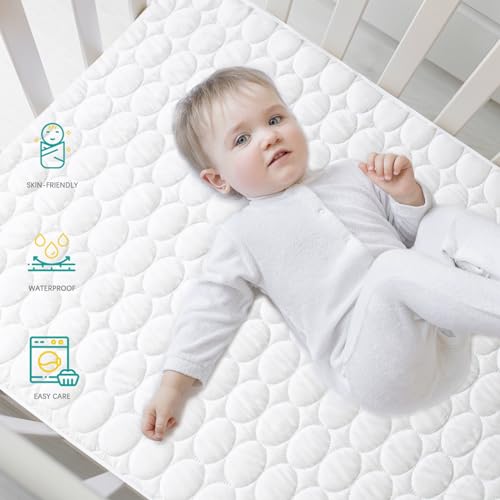 Biloban USBB003071 Crib Mattress Protector Pad Waterproof, Toddler Waterproof Crib Mattress Protector Cover thumb #1