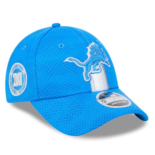 New Era Detroit Lions NFL 2024 Sideline Blau Verstellbare 9Forty Stretch Snapback Cap - One-Size