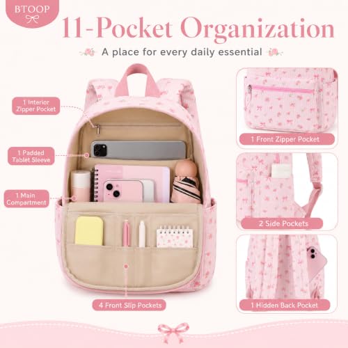 Image of BTOOP Mini Backpack Women Girls Water-resistant Small Backpack Purse Shoulder Bag for Womens Adult Kids School Travel