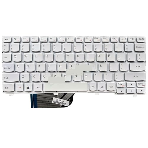 Ideapad 100S-11IBY �p��X�y�C����m�[�g�p�\�R���p �C�^���A�� US �X�y�C����L�[�{�[�h Teclado �z���C�g�L�[�L���b�v �o�b�N���C�g�Ȃ� 5CB0K48392(US white)