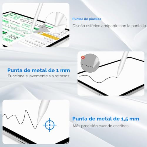 Miniatura 3 de MoKo 4 Puntas Compatible con Apple Pencil Pro/USB-C/2.ª/1.ª Gen