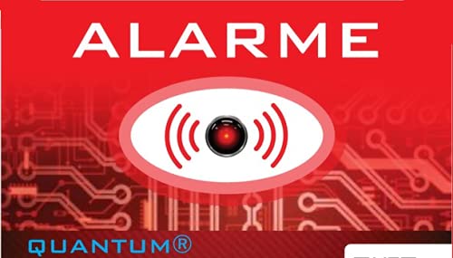 1x Autocollants Sticker Maison sous Alarme 10x6cm Autocollant dissuasif Stickers Anti Intrusion dissuasifs Quantum Cover