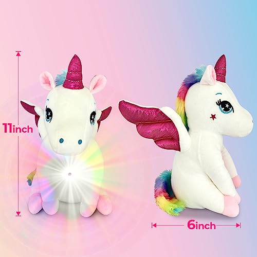 Unicorn Light Up Cutie, Peluche Musical y Luz Nocturna miniatura 4