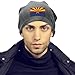 Unisex Fashion Knit Cap Arizona State Flag Cozy Knitted Cuffed Cap Slouchy Beanie Hats Outdoor Winter Warm Beanies