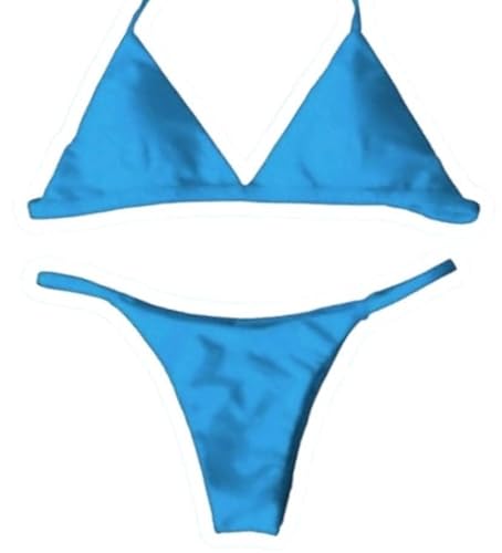 Biquíni basic moda top triângulo calcinha fita M (Vermelho)