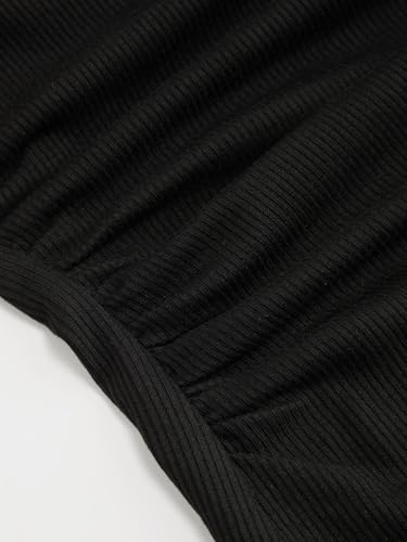 Image of CIDER Boat Neck Tops for Women Sleeveless Ruched Crop Tank Tops | Slim Fit, Trendy Summer Outfits, Casual Tee Shirt