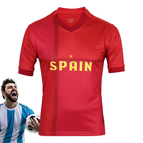 T-shirts de futebol para homens, Copa do Mundo de Futebol Unissex, Camisetas curtas com o nome do pa