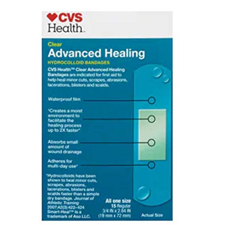 CVS Health Advanced Healing Hydrocolloid Bandages (Clear)
