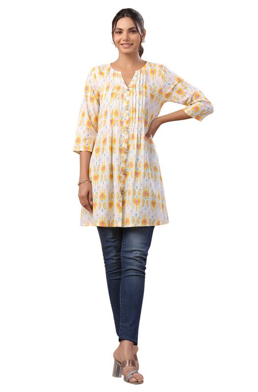 Janasya Women’s Cotton Floral A-Line Tunic – Stylish and Comfortable Tunic for Women Janasya Women’s Cotton Floral A-Line Tunic – Stylish and Comfortable Tunic for Women