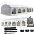 Delta 40'x20' Fire Retardant (FR) PVC Party Tent,Wedding Tent Canopy,Outdoor Event Shelter,Garden Gazebo,with Waterproof Top,Galvanized Steel Poles,Carry Bags