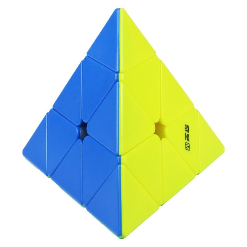 Image of QiYi Pyraminx Magnetic Stickerless Speed Cube - Pyramid Puzzle with Smooth Turning, Strong Magnets, Subtle Magnetic Click, Durable ABS Build, Bright Shades & Stable for Beginners & Cubers