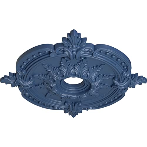 Image of Ekena Millwork CM28BEAMF 28-3 /8 inch x 3-3 /4 inch x 1-5 /8 inch Benson Classic Ceiling Medallion, Americana