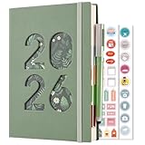 Page multifonction : système de planification personnalisé. Page d'informations personnelles, calendrier 2026 et 2027, pages de planificateur annuel 2026, page de plan de vie, page de santé, page de compte mensuel, pages de liste de paiements, pages de liste d'adresses, en même temps, le planificateur 2026 peut atteindre la coordination du calendrier et des finances, la vie. L'agenda 2026 vous aidera à améliorer l'équilibre entre vie professionnelle et vie privée, développer de nouvelles habitudes et vous sentir heureux.