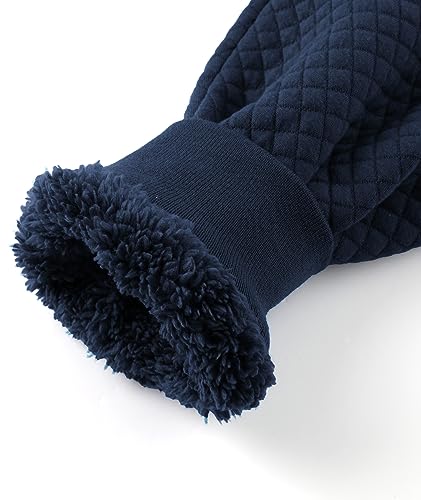 Image of GEEK LIGHTING Mens Fleece Lined Hoodies Zip Up Waffle Knit Thicken Hooded Sweatshirts Winter Jackets