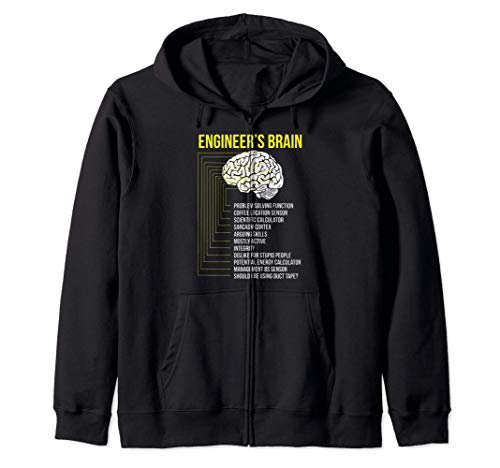 Engineer's Brain Funny Bachelor of Science in Engineering Sudadera con Capucha
