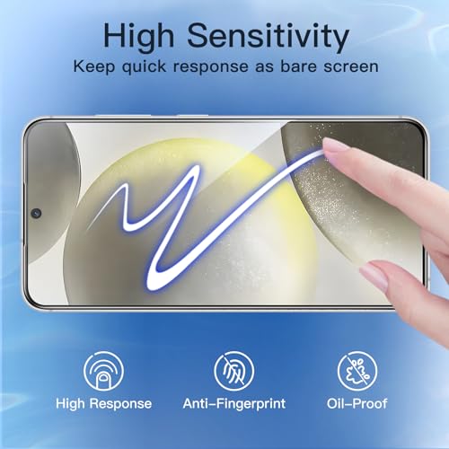 Image of JETech Privacy Screen Protector Guard for Samsung Galaxy S24 Plus, 2-Pack | Anti-Spy Privacy Protection, Tempered Glass, Fingerprint ID Compatible