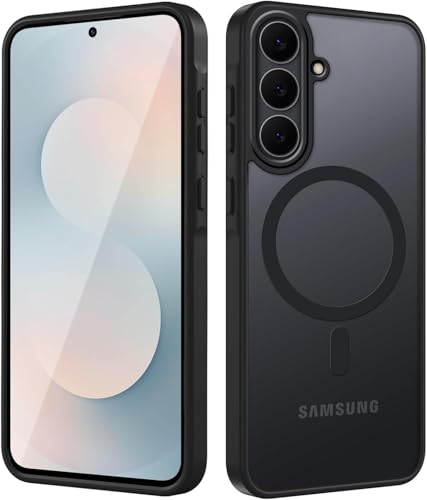 Image of For Galaxy S25 FE Case, Translucent Design, Shockproof, Back Mount, Magnetic, Compatible with MagSafe, Matte Case, US Military MIL Standards Certified, TPU + PC Material, Lightweight, Simple