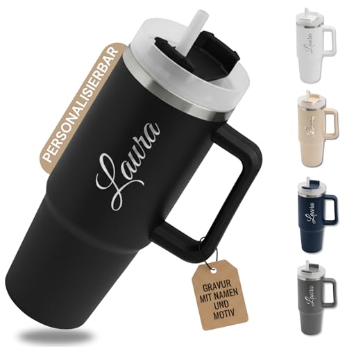 SMARTEON Thermobecher personalisiert mit Namen – Edelstahl...