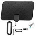 Digital TV Antenna for Smart TV,360°Reception,Support 4K 1080p Smart Television,Detachable Signal Amplifier-Signal Booster-HDTV Antenna 10ft Coaxial HDTV Cable, Portable Antenna Indoor