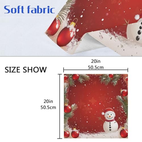 Set de 6 Servilletas de Tela Navidad Multicolor 20x20 pulgadas miniatura 6