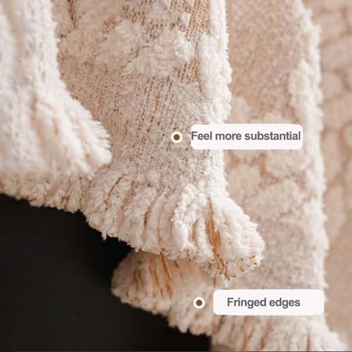 Couverture de canapé grand format en chenille douce style moderne