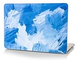 KEC MacBook Pro 13 Case 2017 & 2016 Plastic Hard Shell Cover A1706 / A1708 with/without Touch Bar Oil Painting (Blue - Water Paint)