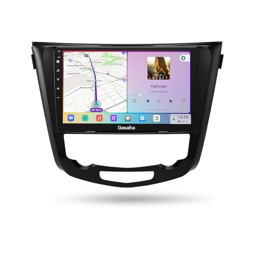 Dasaita Vivid Car Stereo for Nissan Rogue X-Trail Qashqai 2014-2020 with Carplay & Android Auto, GPS Navigation, Android 13 Radio, DTS, 8GB+256GB, Gyroscope, 4G LTE/5G WiFi, 10.2