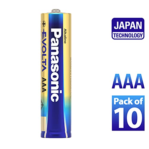 Image of Panasonic EVOLTA Alkaline AAA Battery, Pack of 10