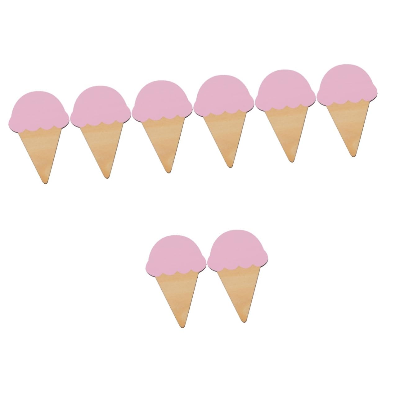 MAGICLULU 8juegos Ganchos De Pared Decorativos Forma De Helado Para Adhesivos y Prácticos Para Colgar Ropa y Accesorios Habitaciones Infantiles y Baños